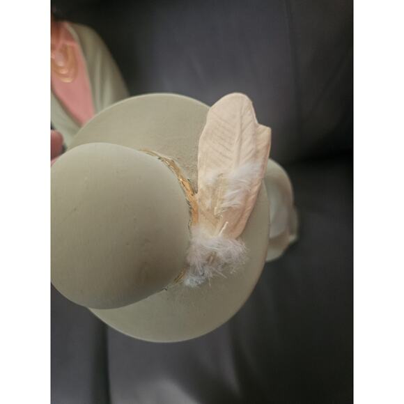 Vintage Native American Navajo Man Woman Southwest Couple Handpainted Sittre - Picture 16 of 16